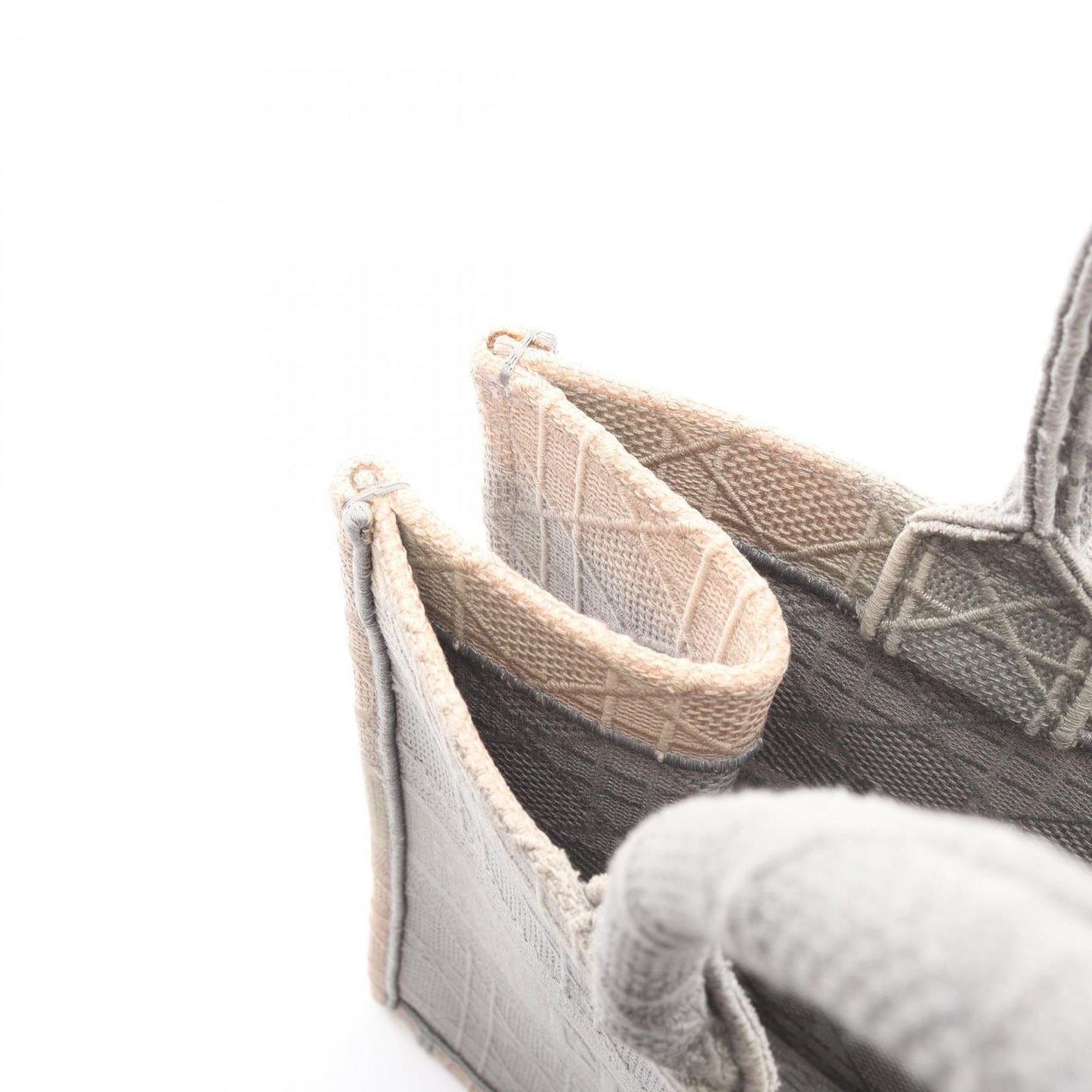 Dior Tote Book Gray Canvas — view 6