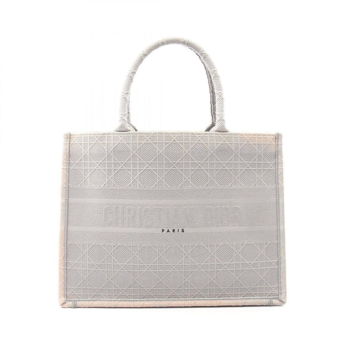 Dior Tote Book Gray Canvas