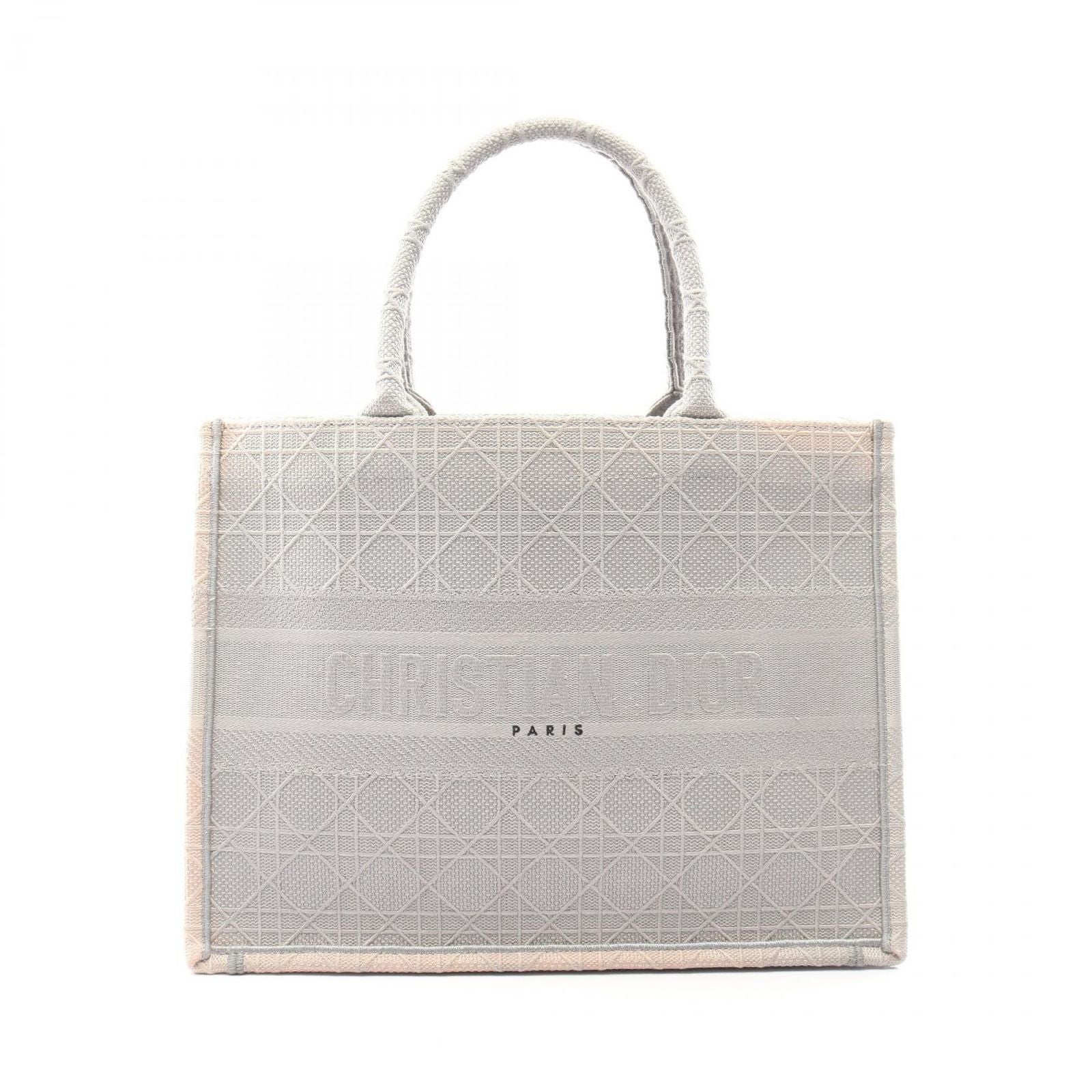 Dior Tote Book Gray Canvas