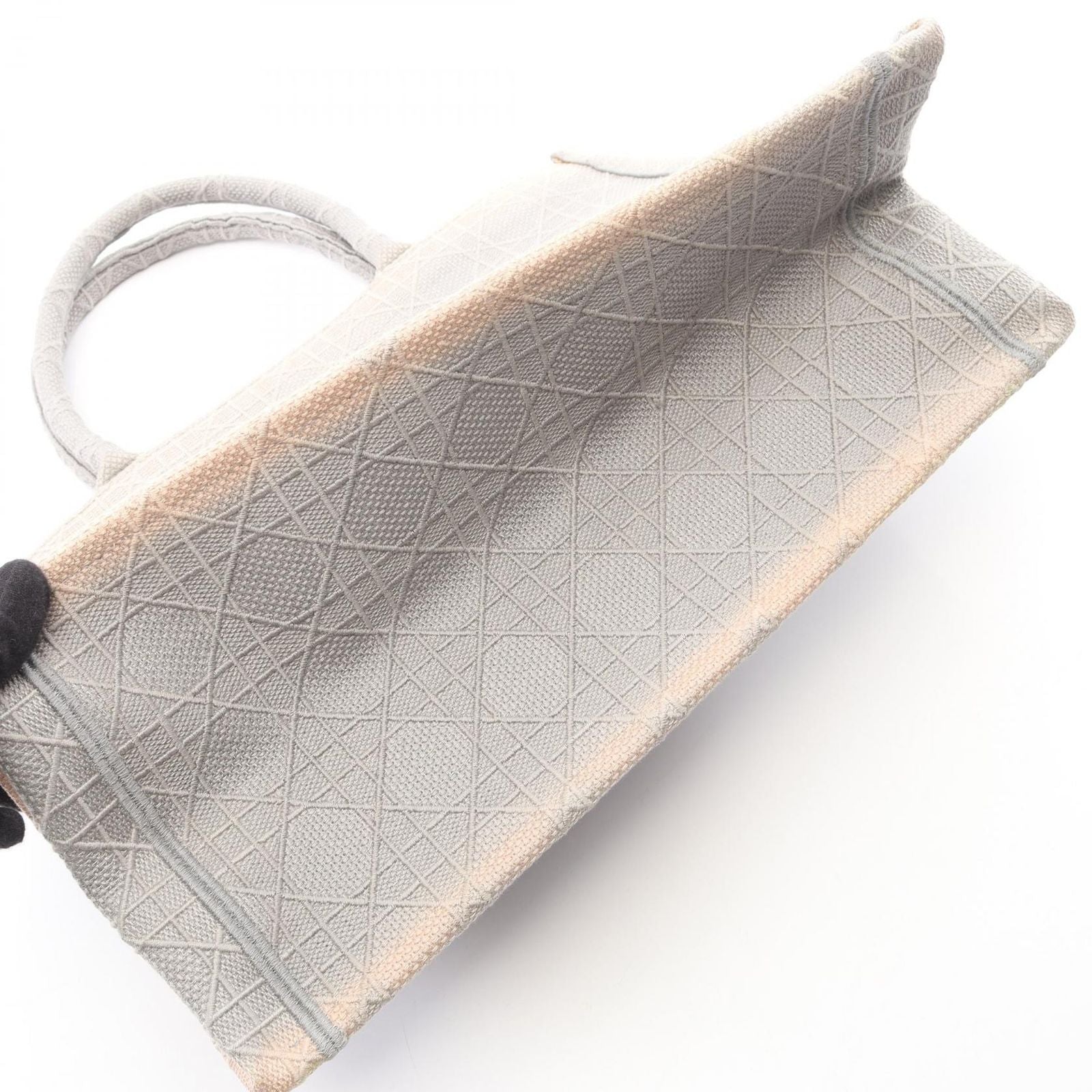 Dior Tote Book Gray Canvas — view 8