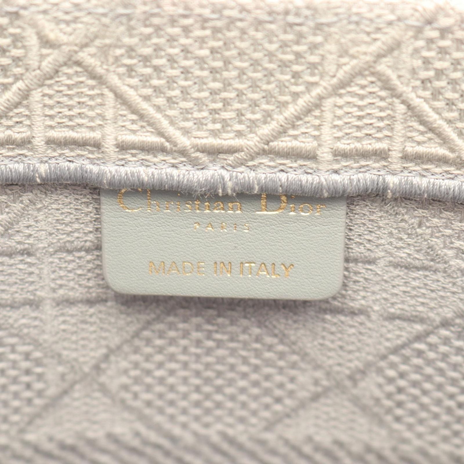 Dior Tote Book Gray Canvas — view 4
