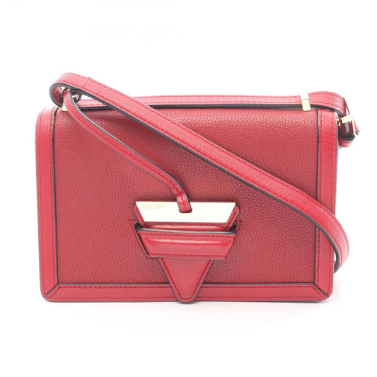 Loewe Shoulder Bag Barcelona Red Leather