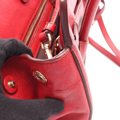 Prada Handbag Canapa Saffiano 2-Way Black Canvas Leather — view 6