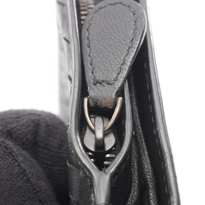 Bottega Veneta Bifold Wallet Intrecciato Black Leather — view 7