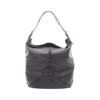 Bottega Veneta Tote Intrecciato Black Leather Shoulder Bag