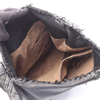 Bottega Veneta Tote Intrecciato Black Leather Shoulder Bag — view 3