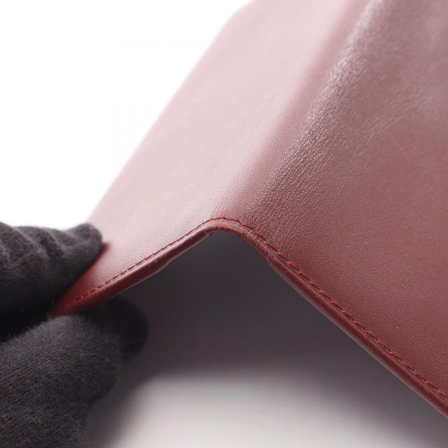 Cartier Bifold Wallet Must Line Bordeaux Leather Billfold — view 6