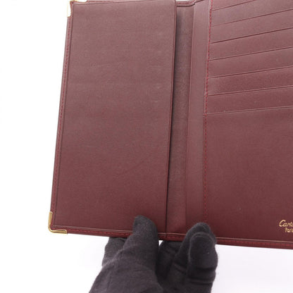 Cartier Bifold Wallet Must Line Bordeaux Leather Billfold — view 5