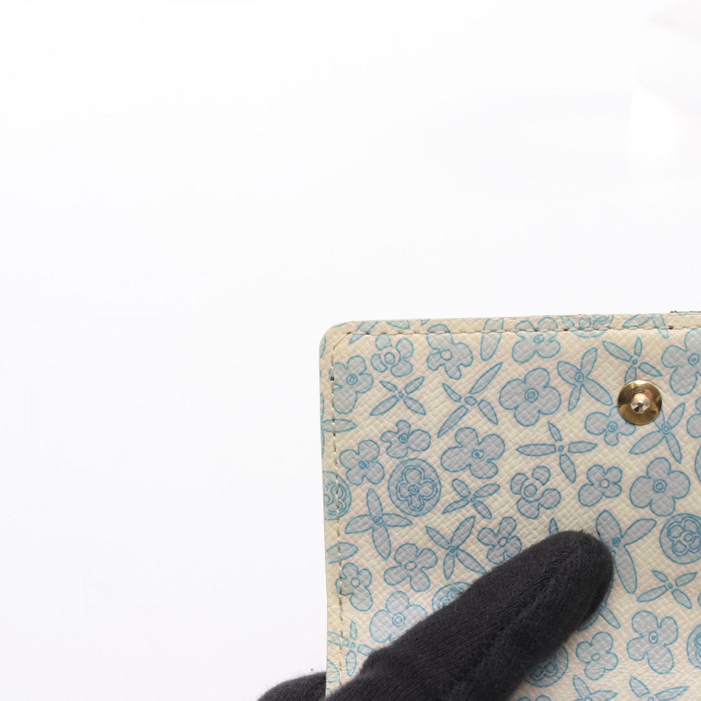 Louis Vuitton Hook Wallet Portefeuille Monogram Roulis Violet Brown White — view 7