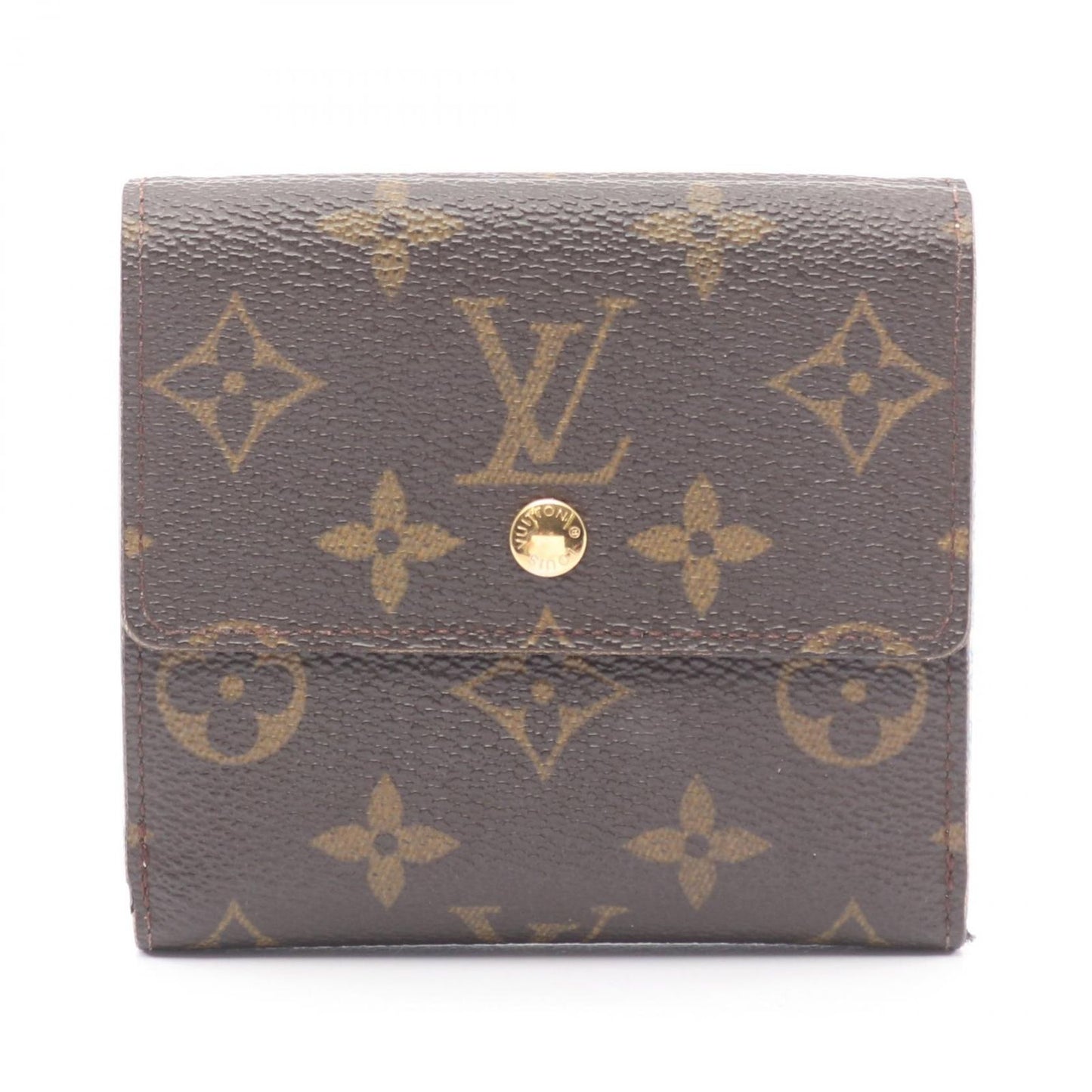 Louis Vuitton Hook Wallet Portefeuille Monogram Roulis Violet Brown White