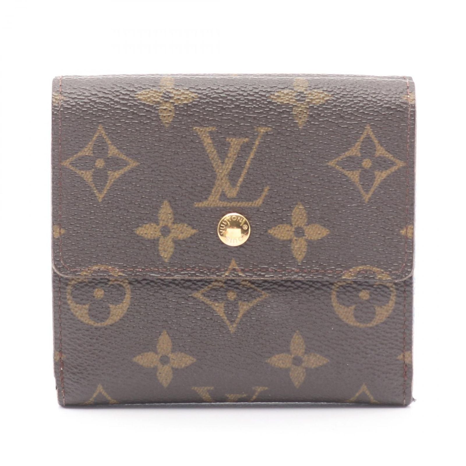 Louis Vuitton Hook Wallet Portefeuille Monogram Roulis Violet Brown White