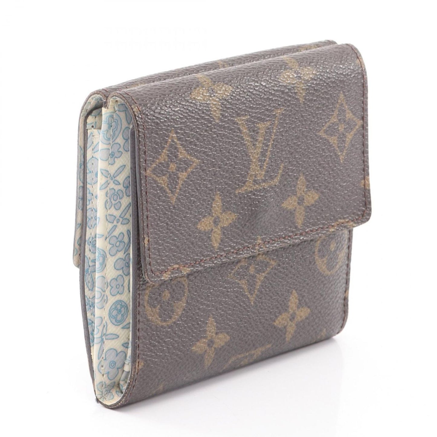 Louis Vuitton Hook Wallet Portefeuille Monogram Roulis Violet Brown White — view 2
