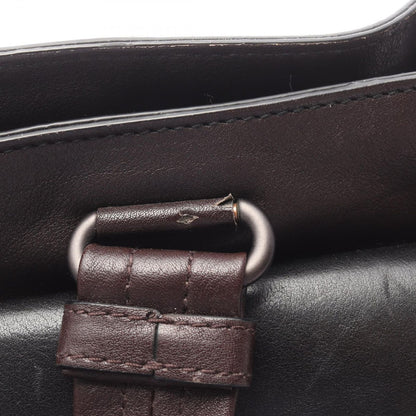Bottega Veneta Tote Intrecciato Black Khaki Gray Leather — view 6