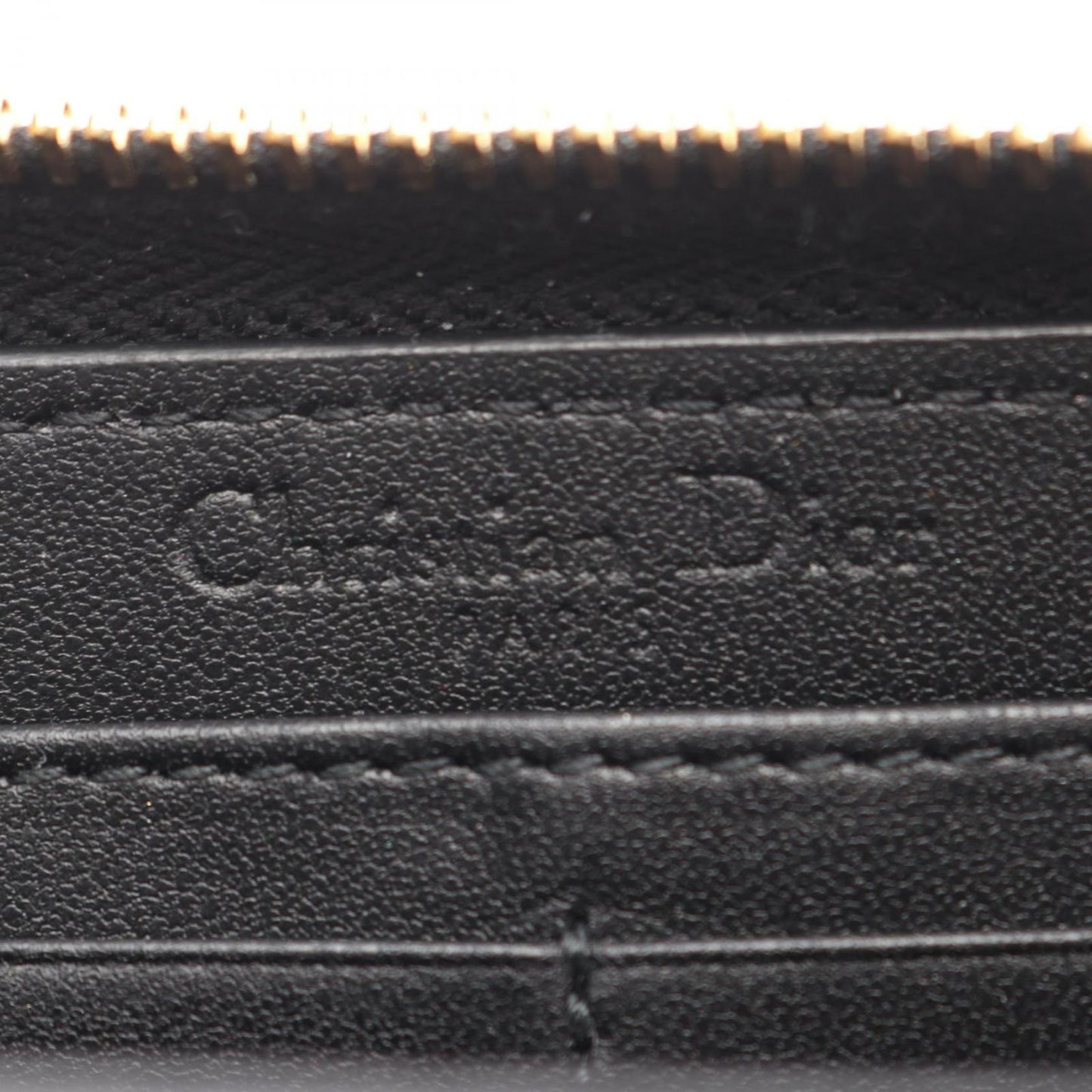 Dior Round Wallet Lady Cannage Black Leather Handbag — view 5