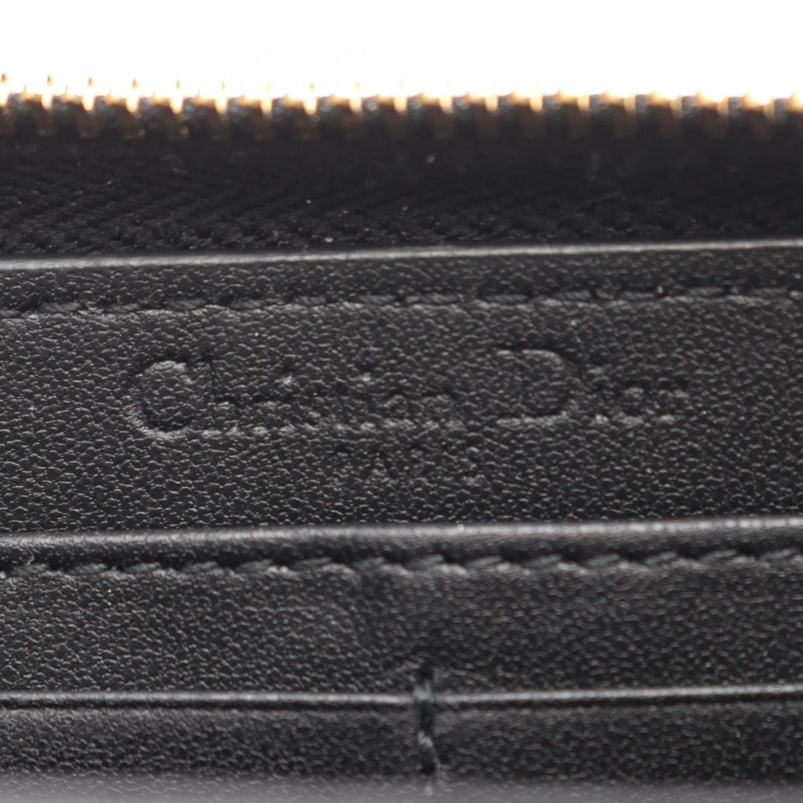Dior Round Wallet Lady Cannage Black Leather Handbag — view 5