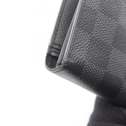 Louis Vuitton Bifold Wallet Portefeuille Brazza Damier Graphite Canvas Leather — view 8