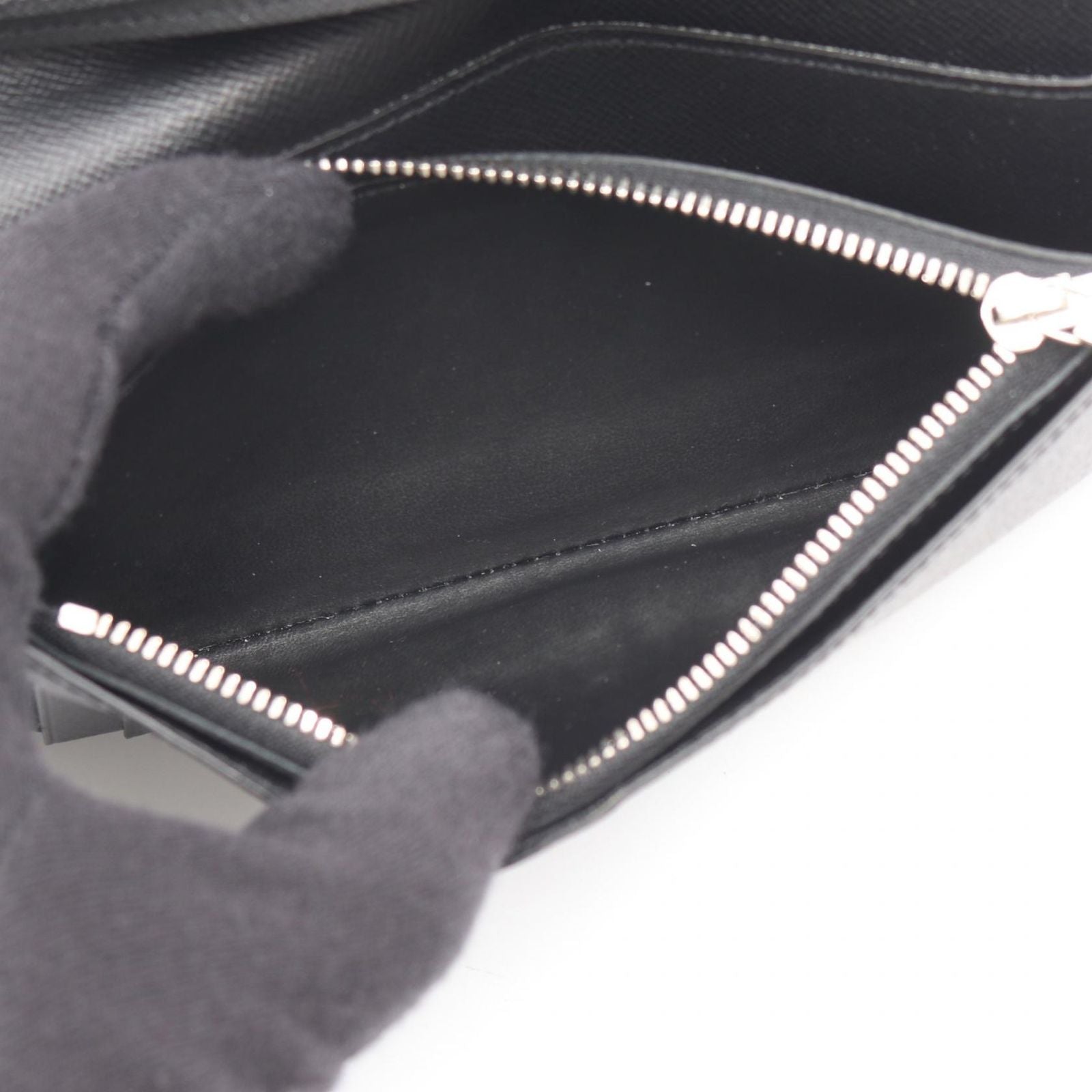 Louis Vuitton Bifold Wallet Portefeuille Brazza Damier Graphite Canvas Leather — view 4
