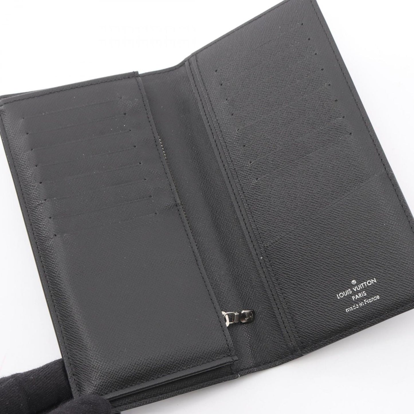 Louis Vuitton Bifold Wallet Portefeuille Brazza Damier Graphite Canvas Leather — view 3