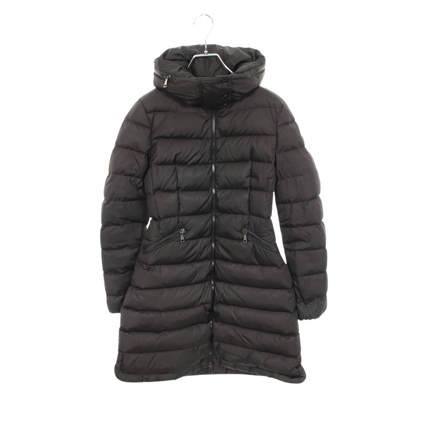 Moncler Down Jacket Flammette Hooded Nylon Coat