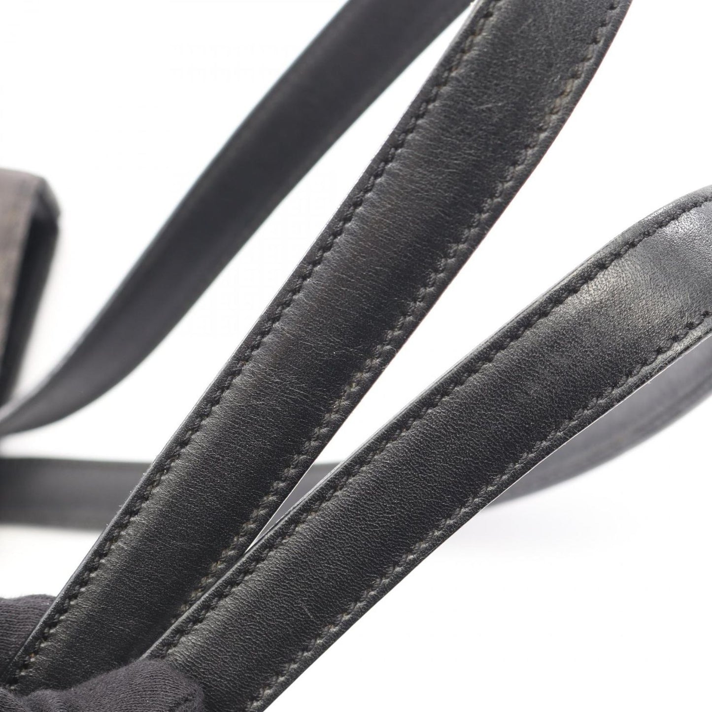 Celine Tote C Macadam Black Canvas Leather C — view 6