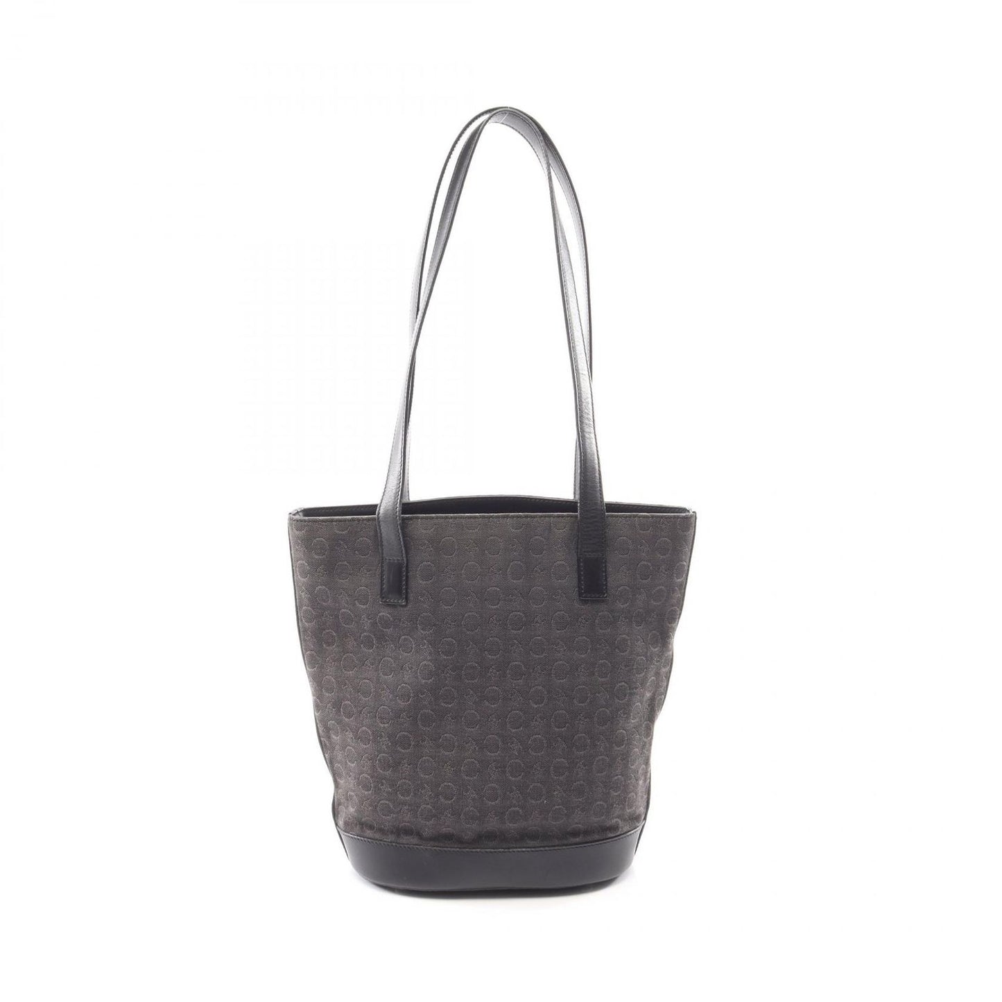Celine Tote C Macadam Black Canvas Leather C