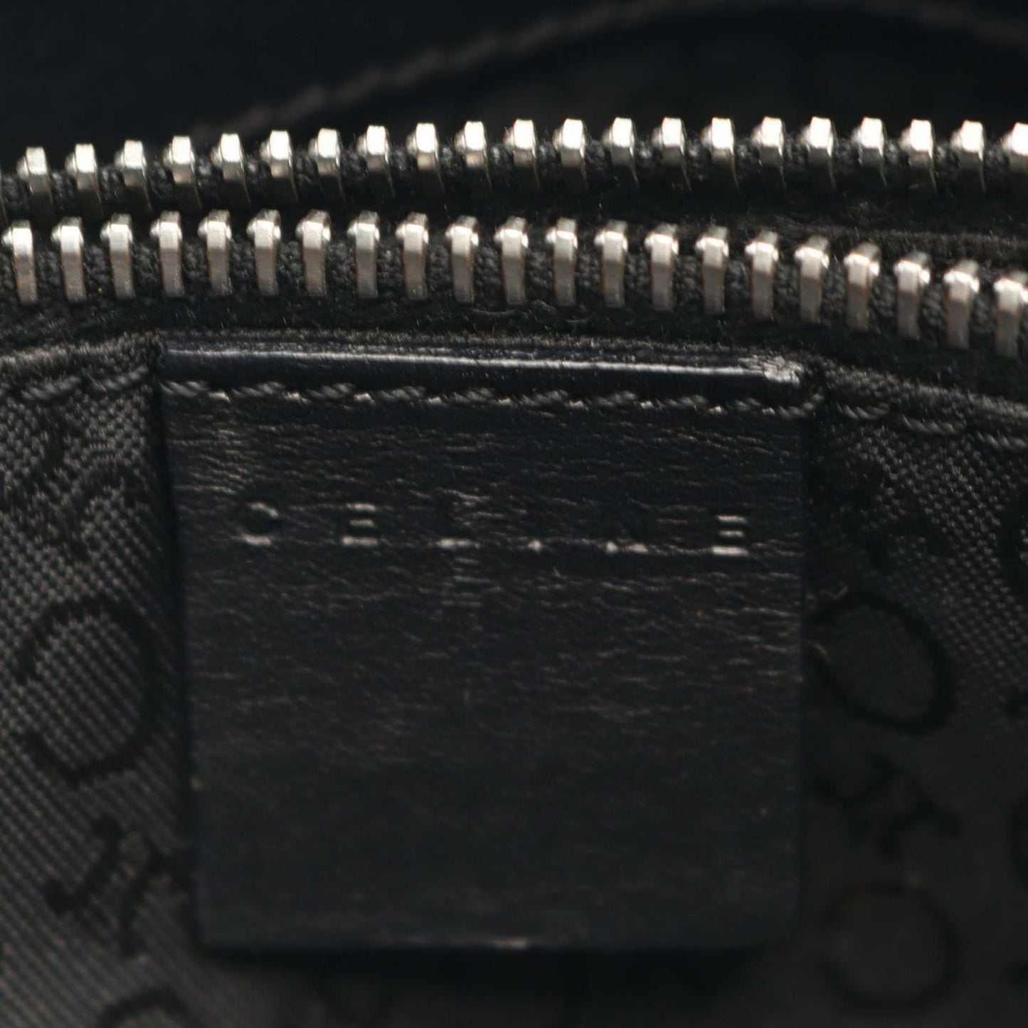 Celine Tote C Macadam Black Canvas Leather C — view 4