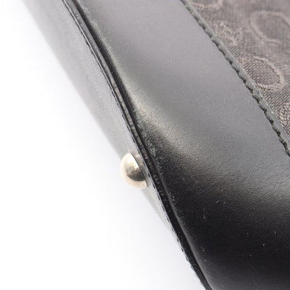 Celine Tote C Macadam Black Canvas Leather C — view 7