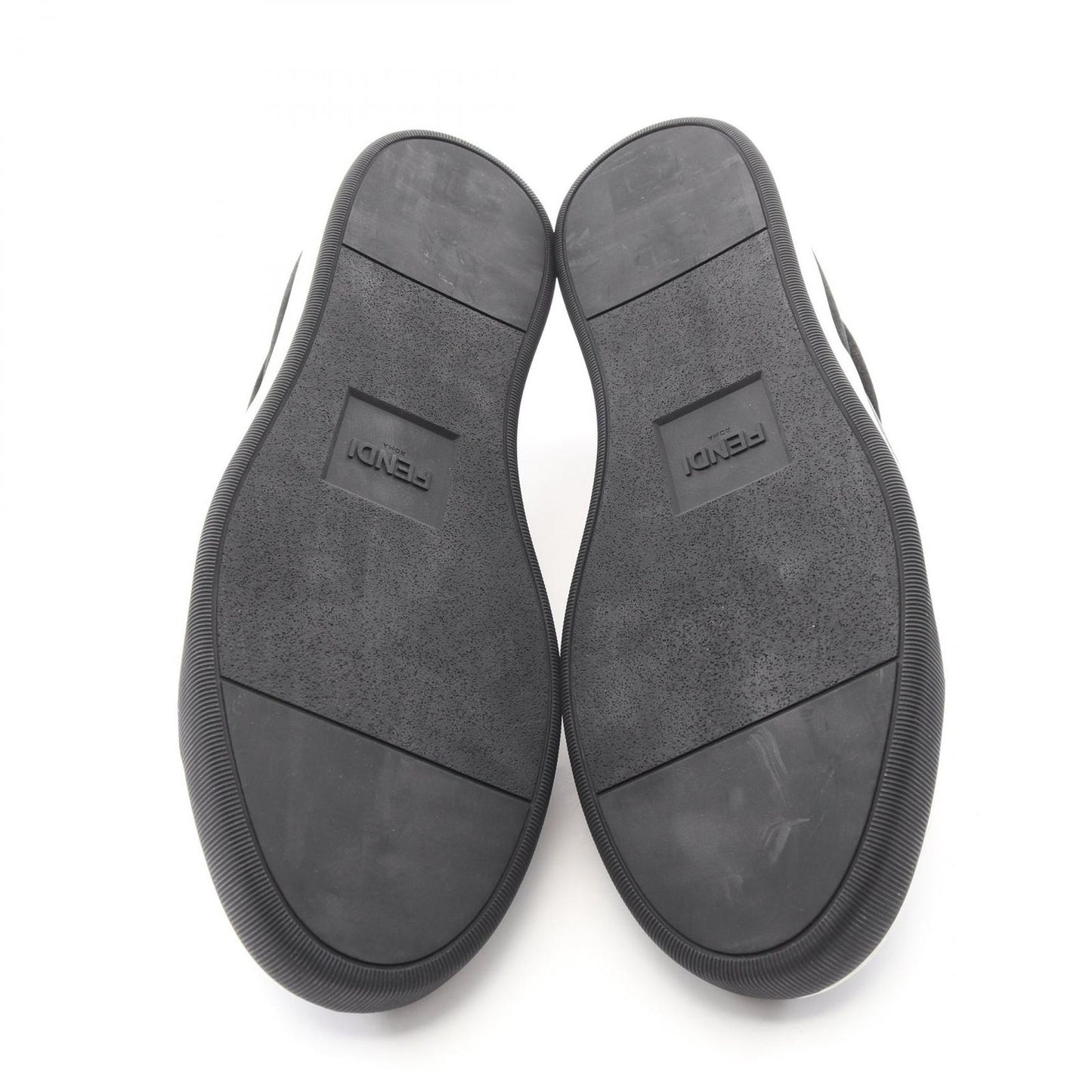 Fendi Slip on Monster Star Bugs Eye Studs Suede Leather Shoes — view 4