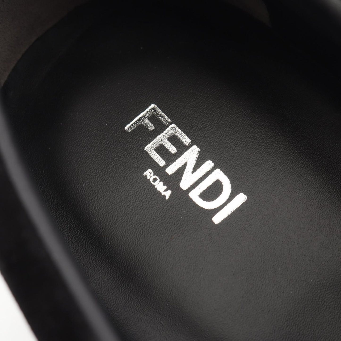 Fendi Slip on Monster Star Bugs Eye Studs Suede Leather Shoes — view 5