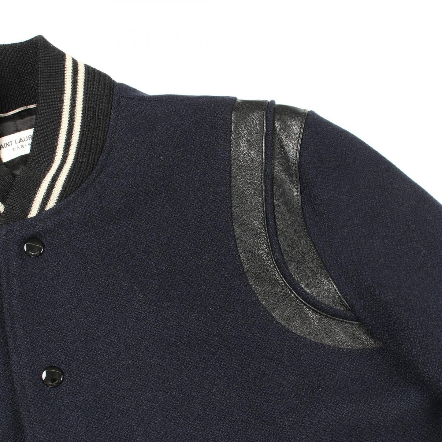 Saint Laurent Paris Stadium Jacket Wool Teddy — view 7