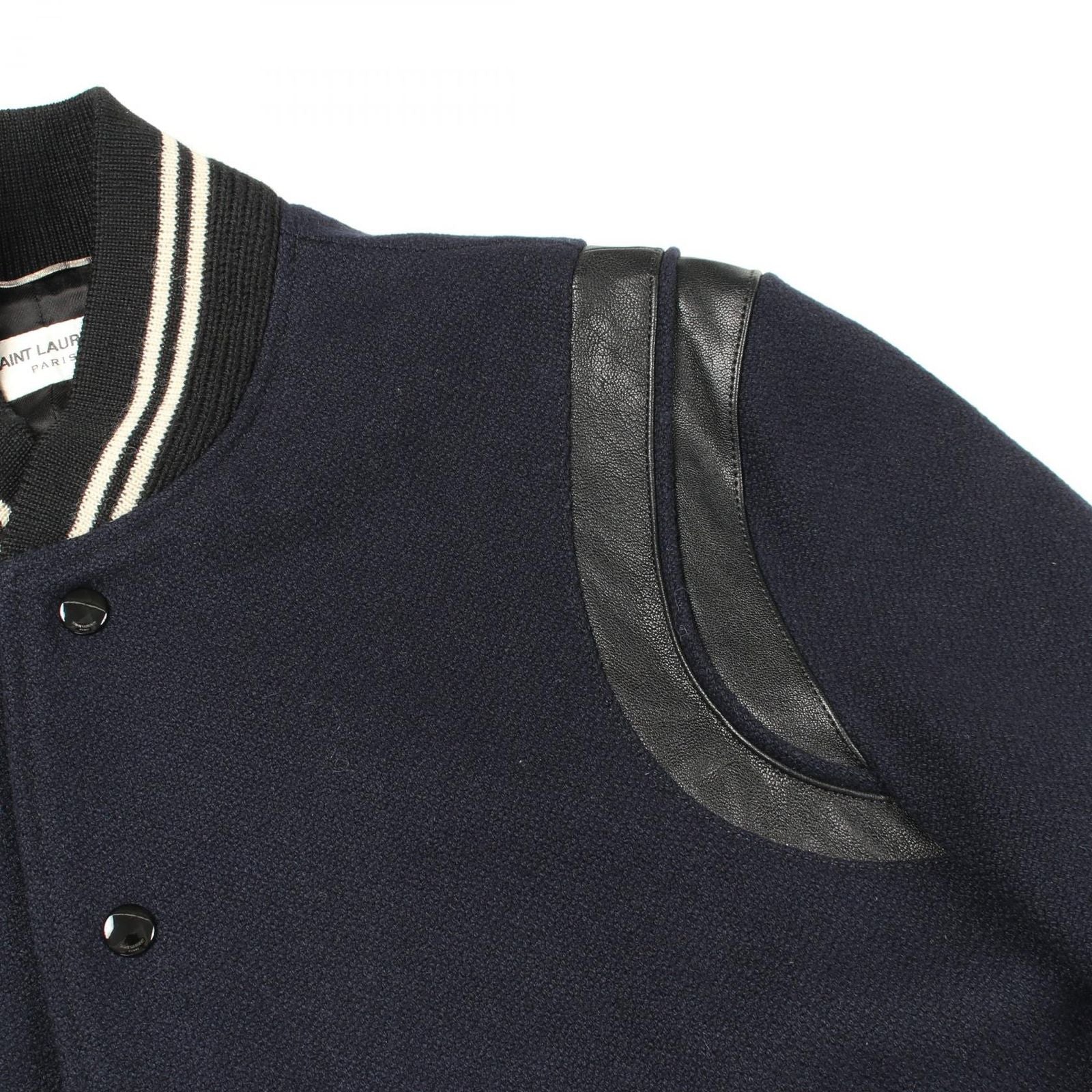 Saint Laurent Paris Stadium Jacket Wool Teddy — view 7