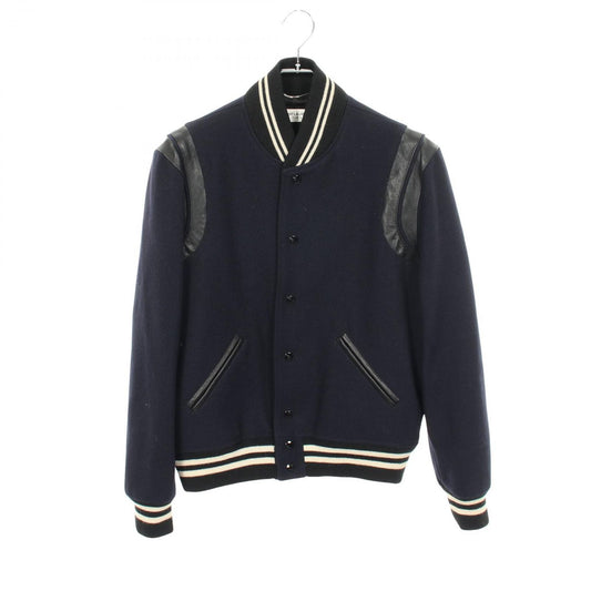Saint Laurent Paris Stadium Jacket Wool Teddy