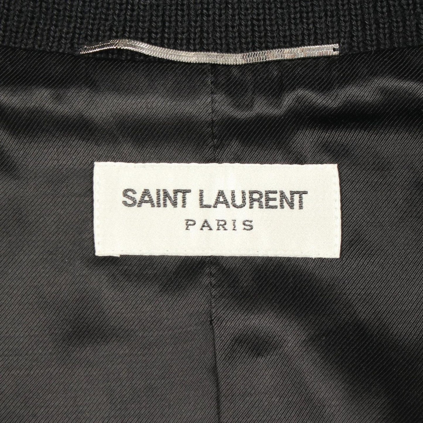 Saint Laurent Paris Stadium Jacket Wool Teddy — view 3