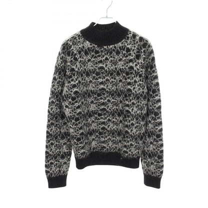 Saint Laurent Paris Knit Mock Neck Mohair Sweater