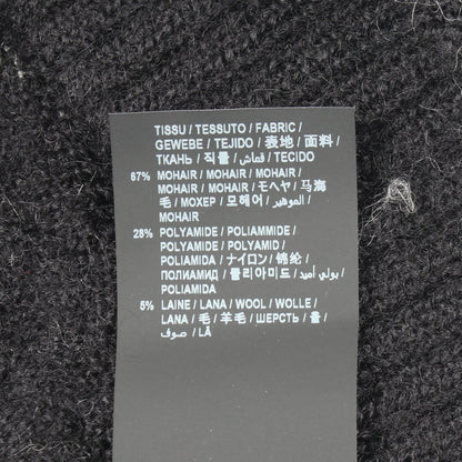 Saint Laurent Paris Knit Mock Neck Mohair Sweater — view 4