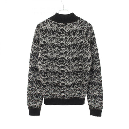 Saint Laurent Paris Knit Mock Neck Mohair Sweater — view 2