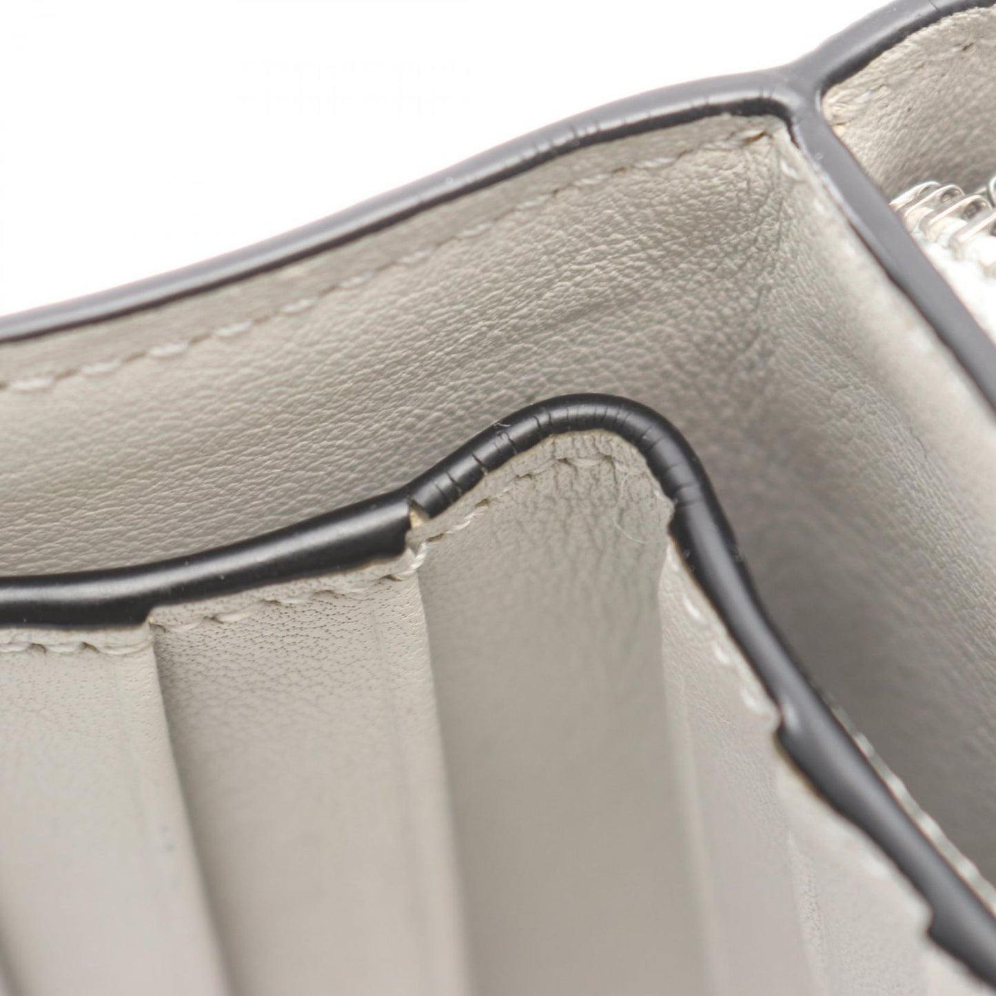 Loewe Bifold Wallet Light Yellow Leather Compact Zip — view 7