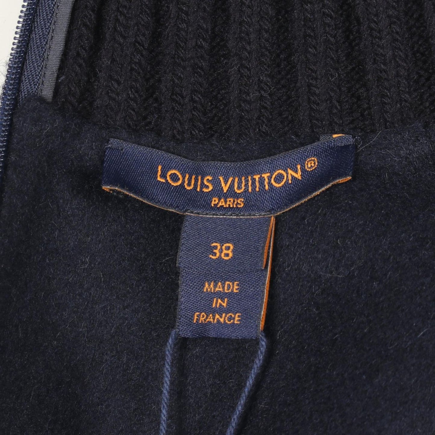 Louis Vuitton Dress High Neck Switch Efx Navy — view 3