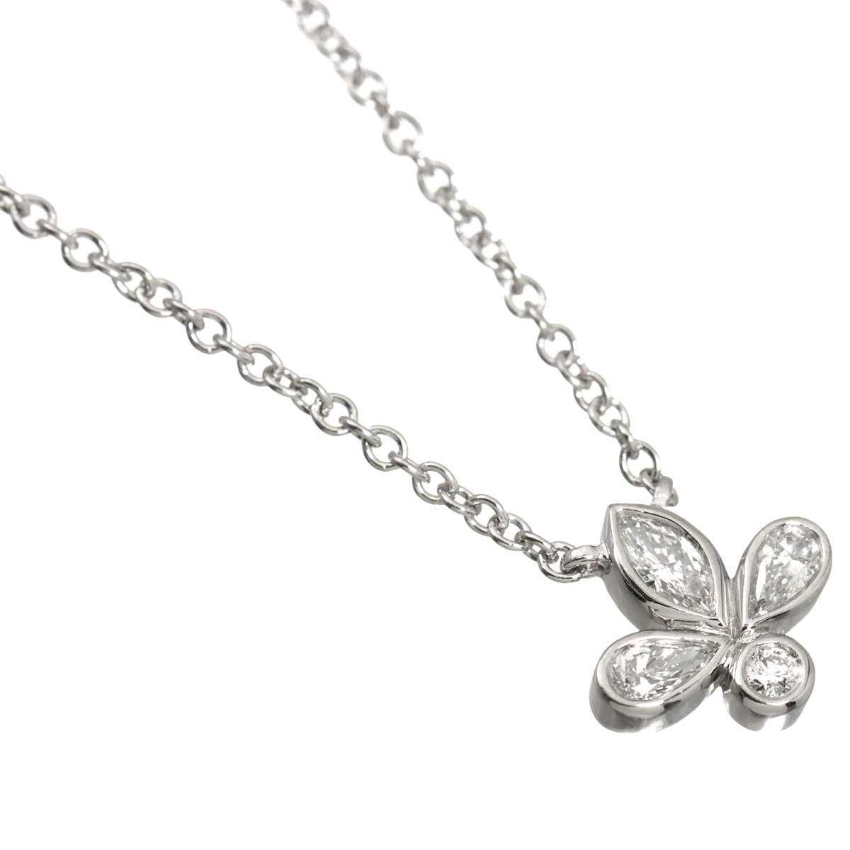 Tiffany & Co Fleur de Lis Diamond Necklace 40 cm Pt Platinum — view 2
