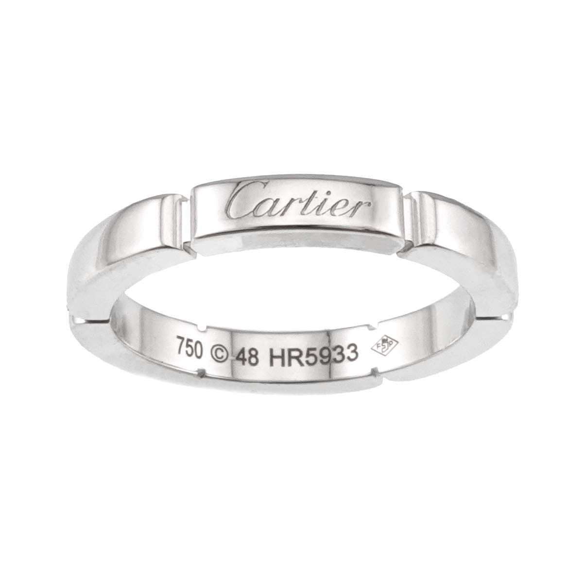 Cartier Maillon Panthere 48 Ring 18k WG White Gold 750 — view 2