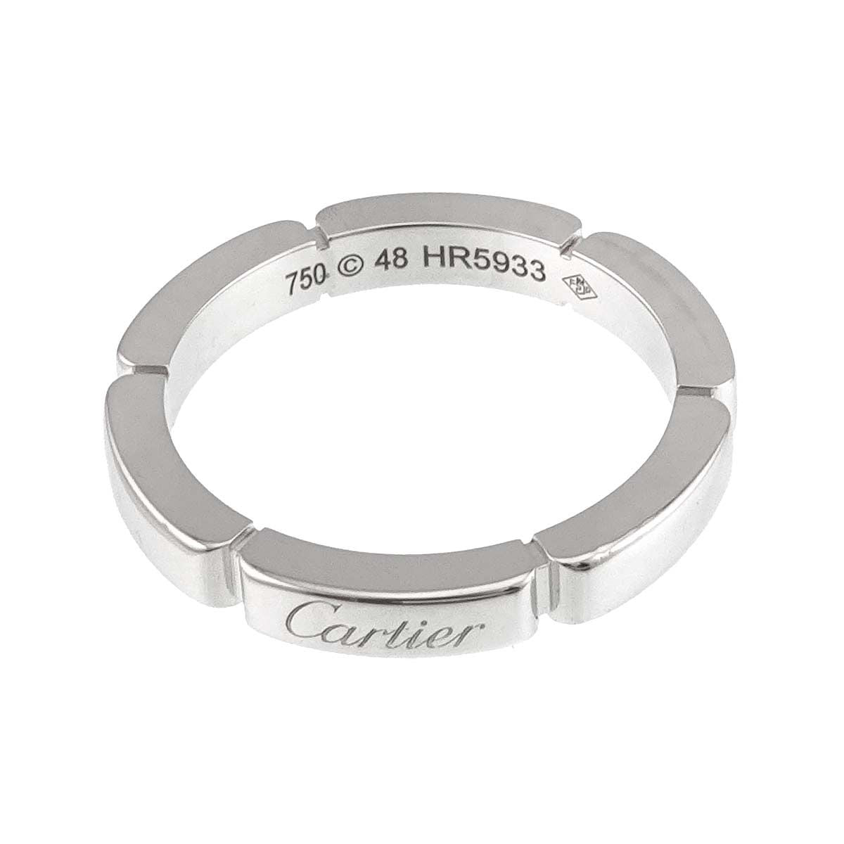 Cartier Maillon Panthere 48 Ring 18k WG White Gold 750 — view 3