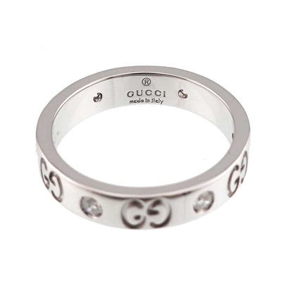 Gucci Icon Ring Diamond 18k WG White Gold 750 — view 4