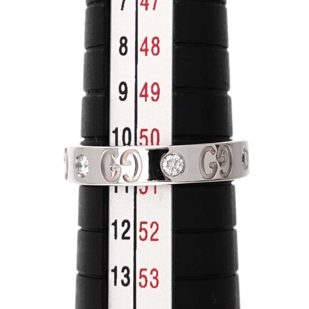 Gucci Icon Ring Diamond 18k WG White Gold 750 — view 6