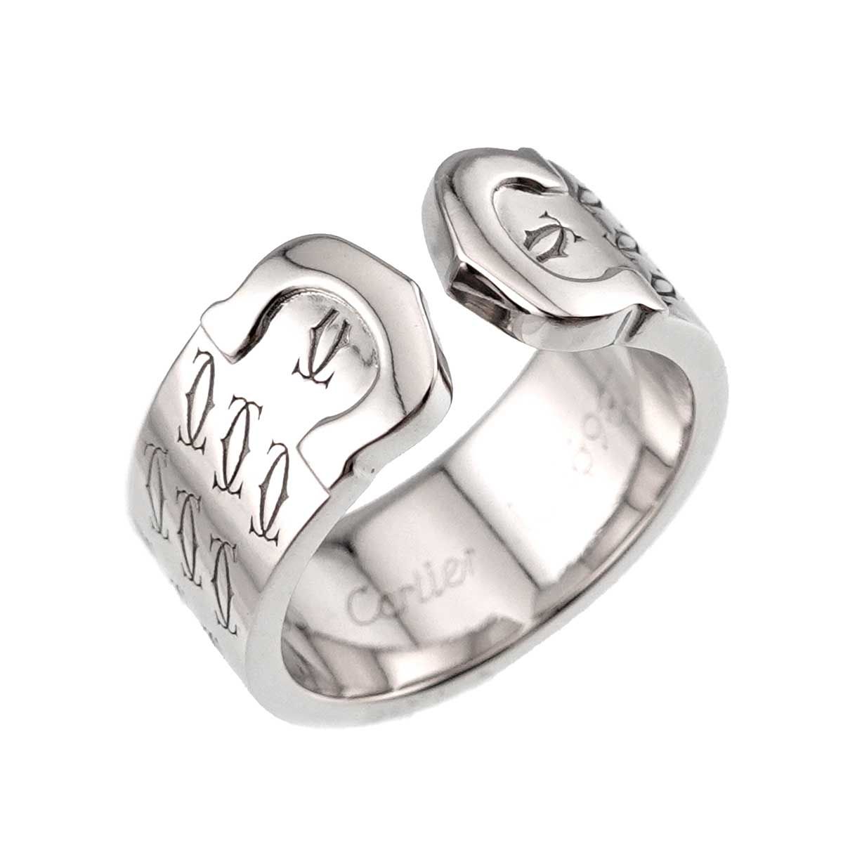 Cartier C2 49 Ring 18k WG White Gold 750 2C Christmas Limited 2C — view 5