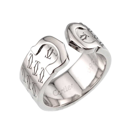 Cartier C2 49 Ring 18k WG White Gold 750 2C Christmas Limited 2C — view 5