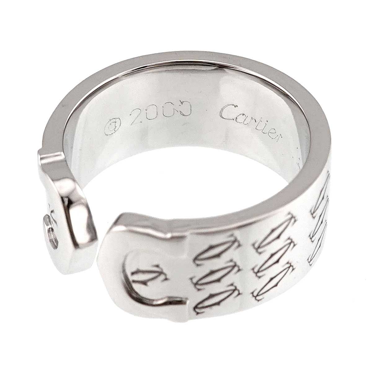 Cartier C2 49 Ring 18k WG White Gold 750 2C Christmas Limited 2C — view 3