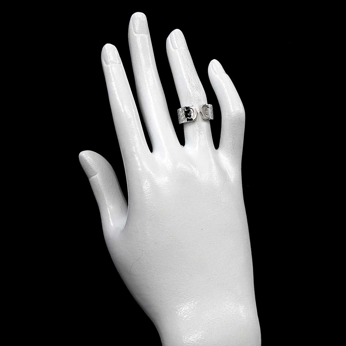 Cartier C2 49 Ring 18k WG White Gold 750 2C Christmas Limited 2C — view 8