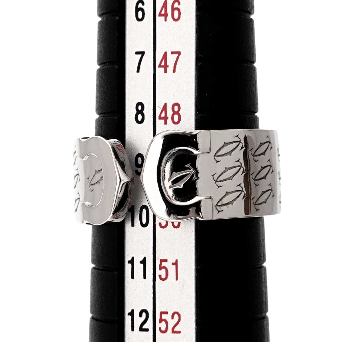 Cartier C2 49 Ring 18k WG White Gold 750 2C Christmas Limited 2C — view 7