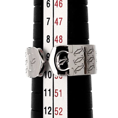 Cartier C2 49 Ring 18k WG White Gold 750 2C Christmas Limited 2C — view 7