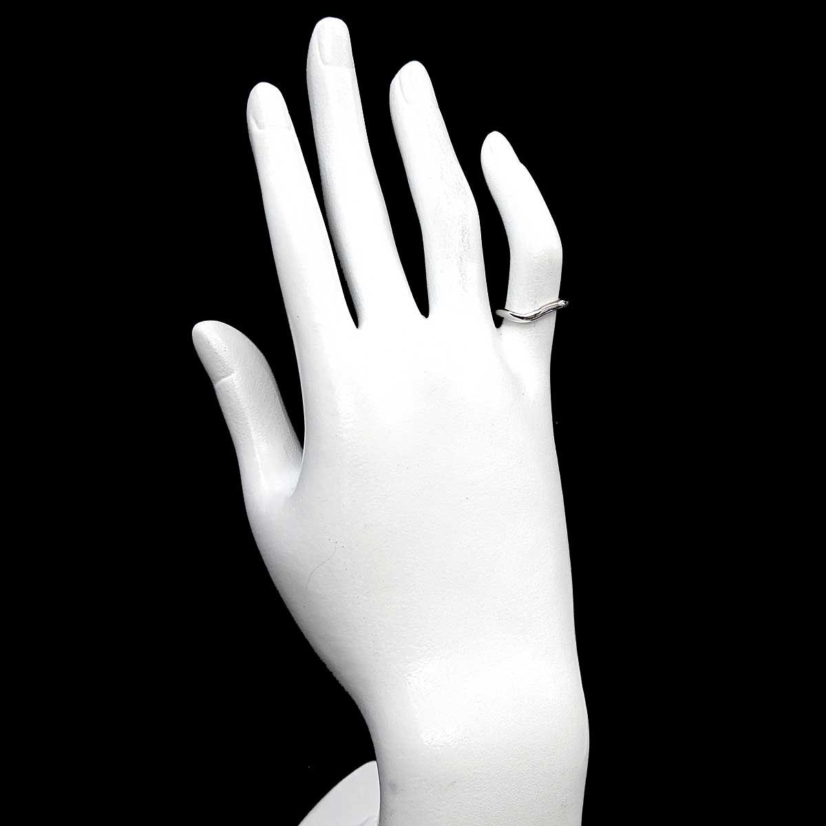 Tiffany & Co Curved Band Ring Pt Platinum — view 7